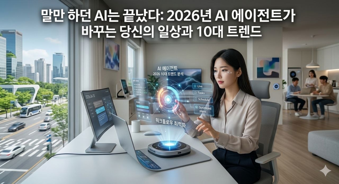 2026년 AI 10대 트렌드와 AI 에이전트의 혁명: Chat에서 Agentic Workflow로 넘어가는 시대