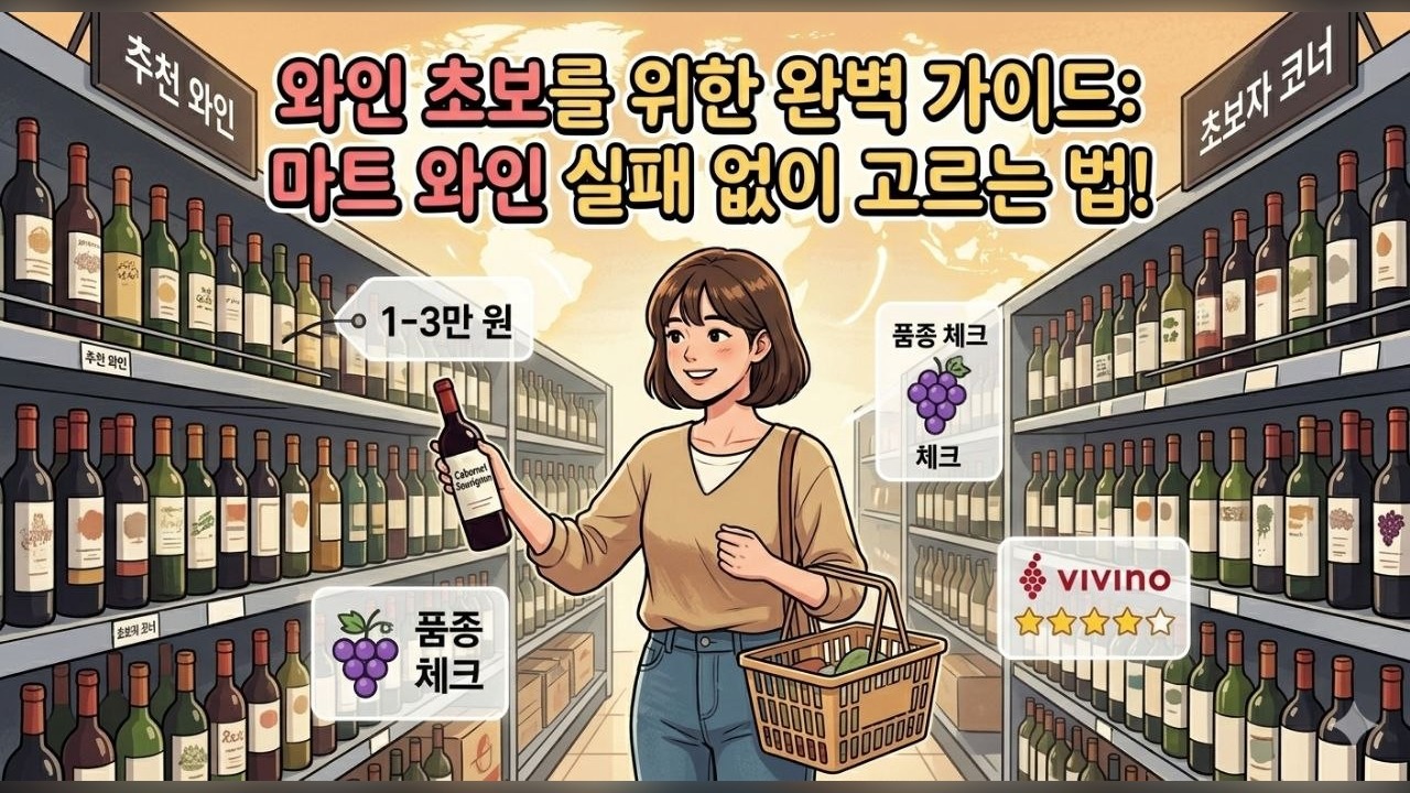 마트 와인 추천부터 와인 고르는 법까지: 초보자를 위한 가성비 와인 구매 가이드