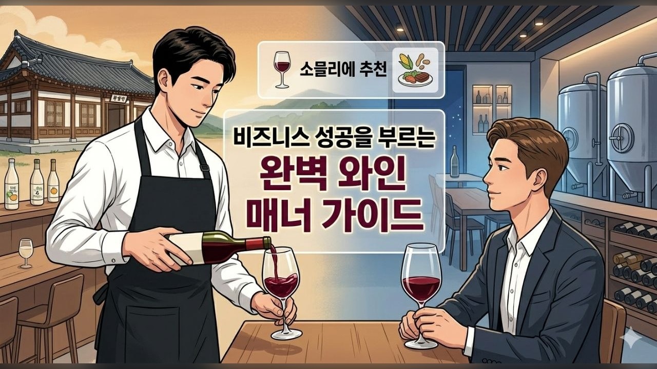 비즈니스 와인 매너부터 와인 주문법, 테이블 예절까지: 격식 있는 자리에서 실수하지 않는 실전 가이드