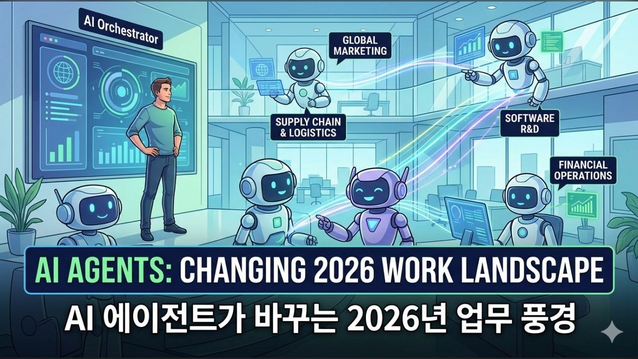 AI 에이전트가 바꾸는 2026년 업무 풍경: 코파일럿을 넘어 자율형 AI로