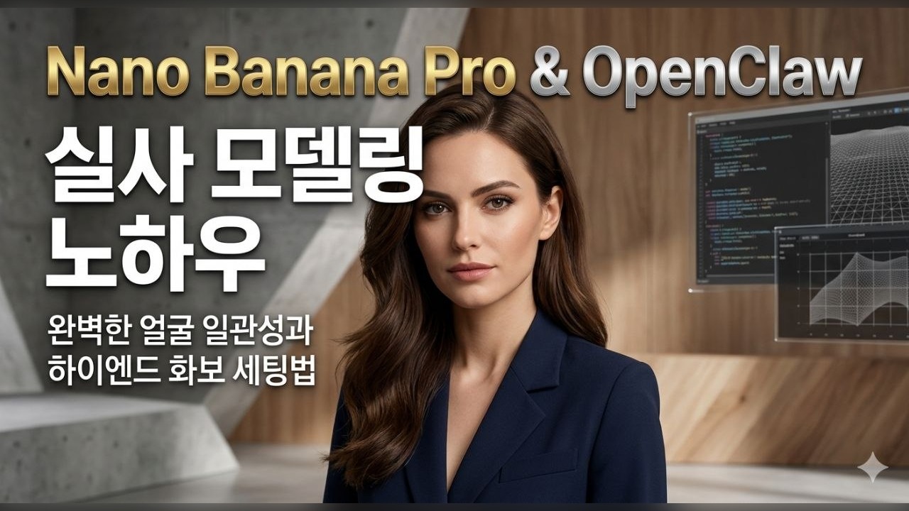 Nano Banana Pro & OpenClaw 실사 모델링 노하우: 완벽한 얼굴 일관성과 하이엔드 화보 세팅법
