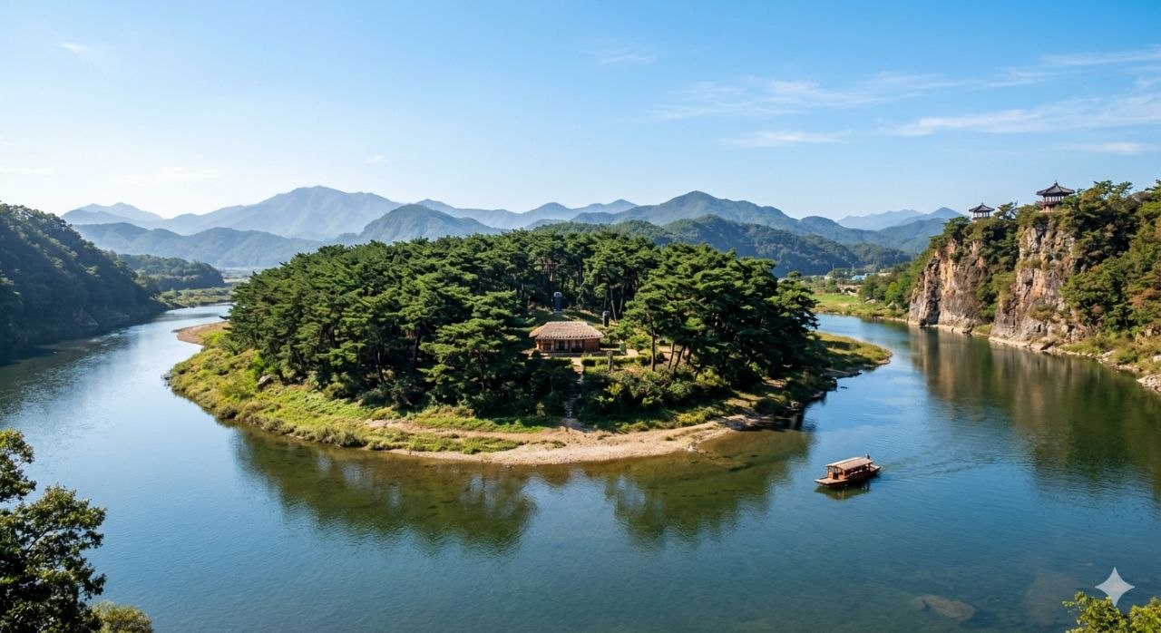 영월 청령포 전경 이미지