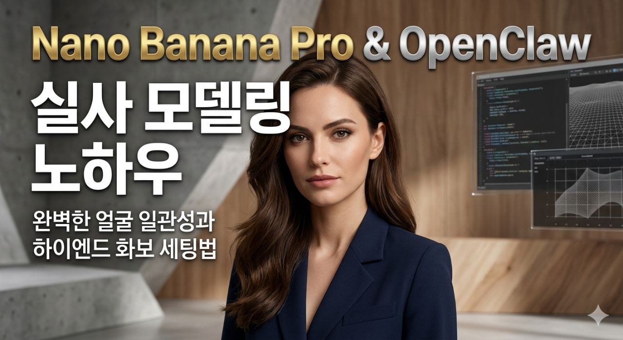 Nano Banana Pro와 OpenClaw 실사 모델링 노하우 대표 이미지