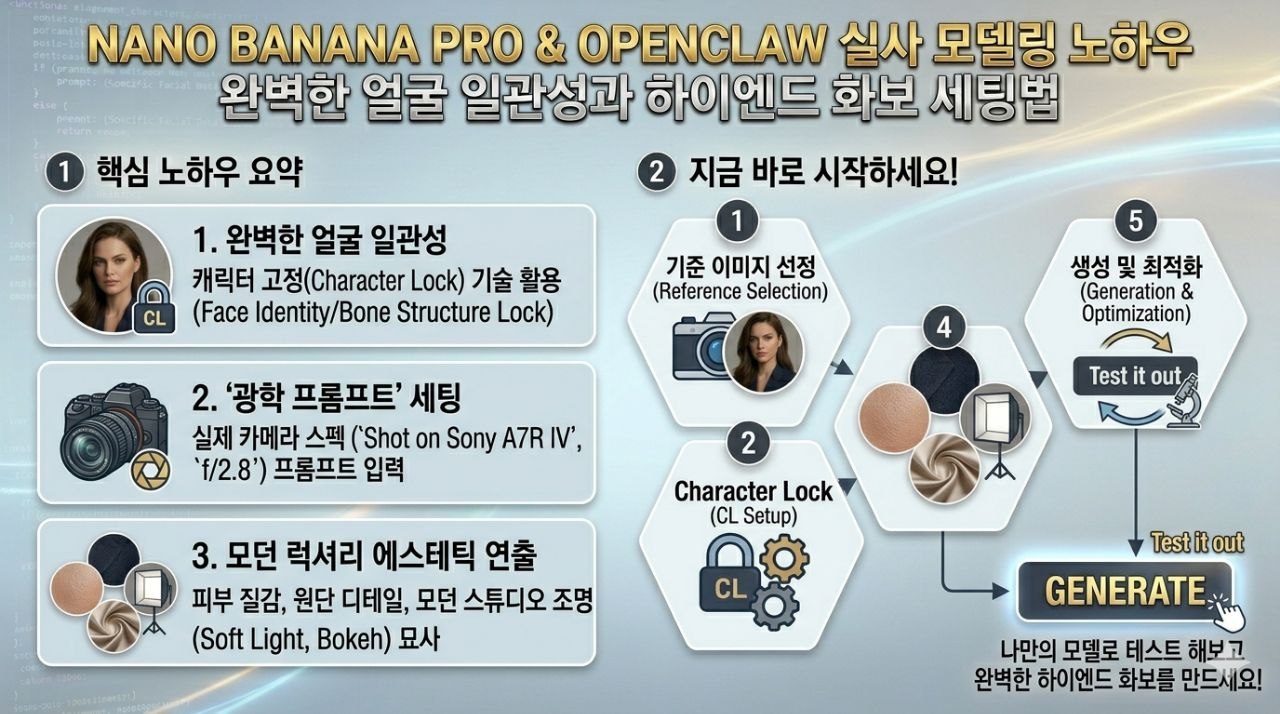 실사 모델링 핵심 요약과 시작 가이드 인포그래픽