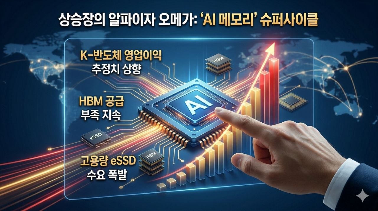 AI 메모리 슈퍼사이클과 HBM eSSD 수요 급증을 설명한 인포그래픽