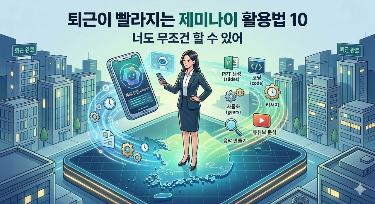 퇴근이 2시간 빨라지는 제미나이 핵심 기능: 직장인 누구나 당장 할 수 있습니다!