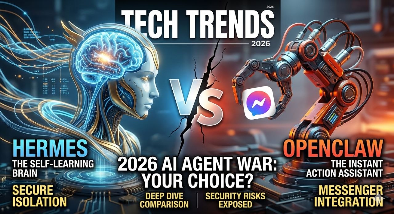2026년 AI 에이전트 전쟁: Hermes vs OpenClaw, 당신의 선택은?