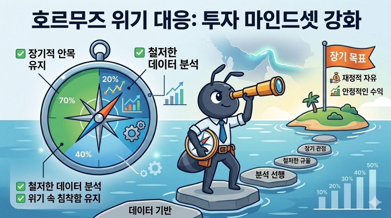 호르무즈 위기 대응 투자 마인드셋 강화 인포그래픽