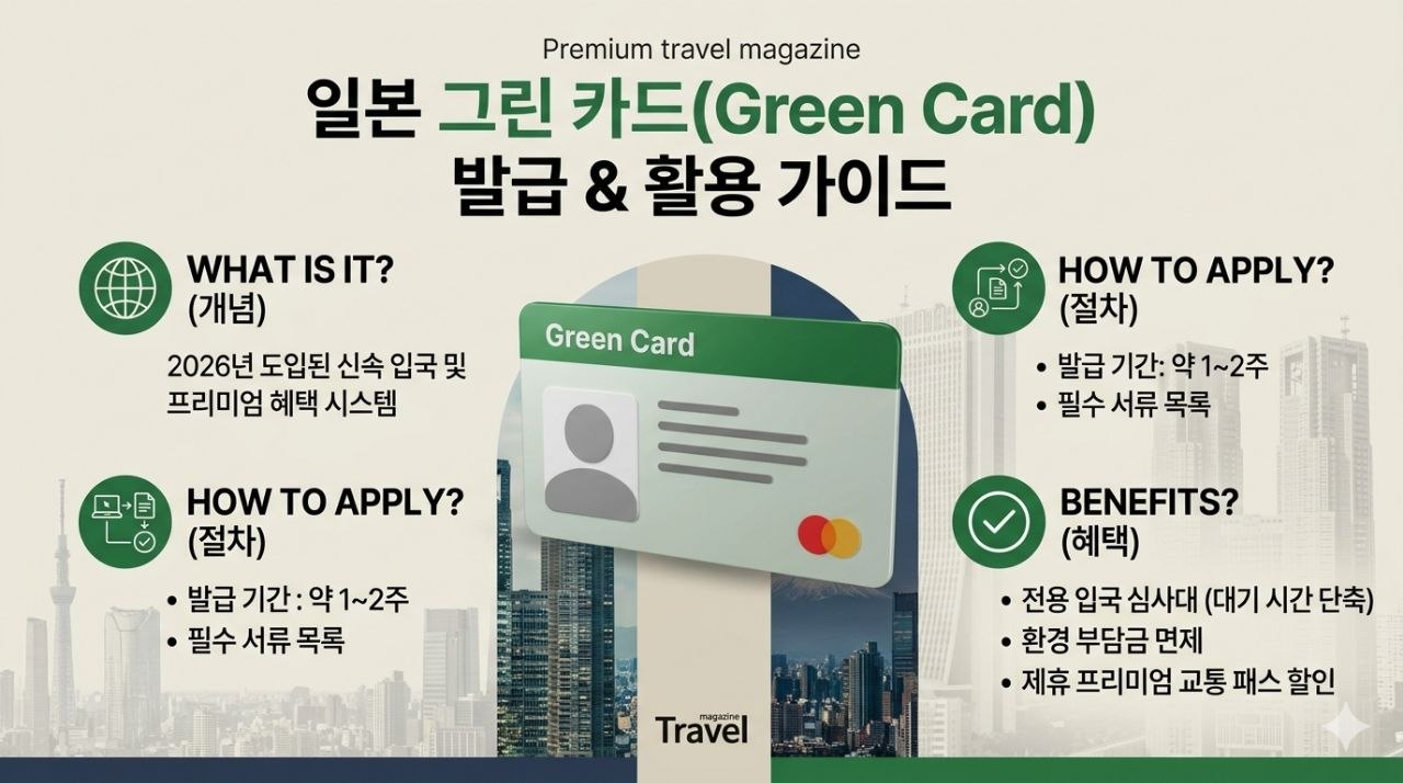 일본 그린 카드 발급 및 활용 가이드 이미지