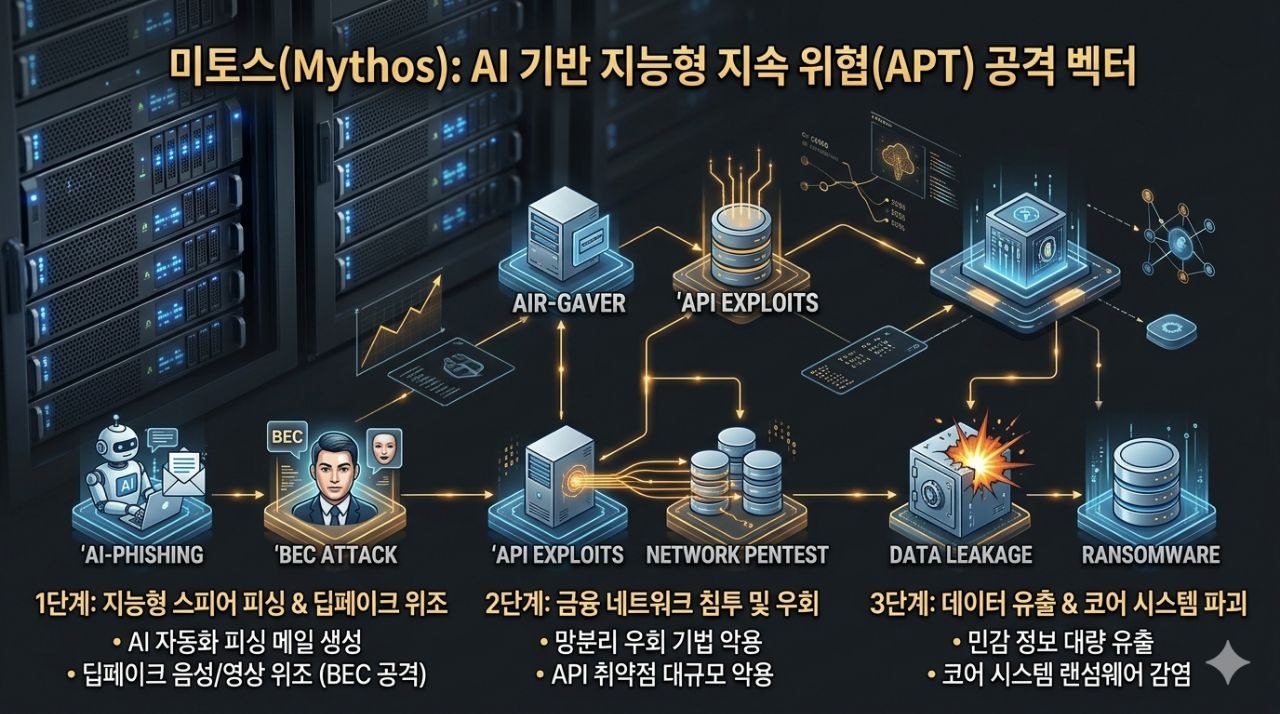 미토스 AI 기반 지능형 지속 위협 공격 벡터 이미지