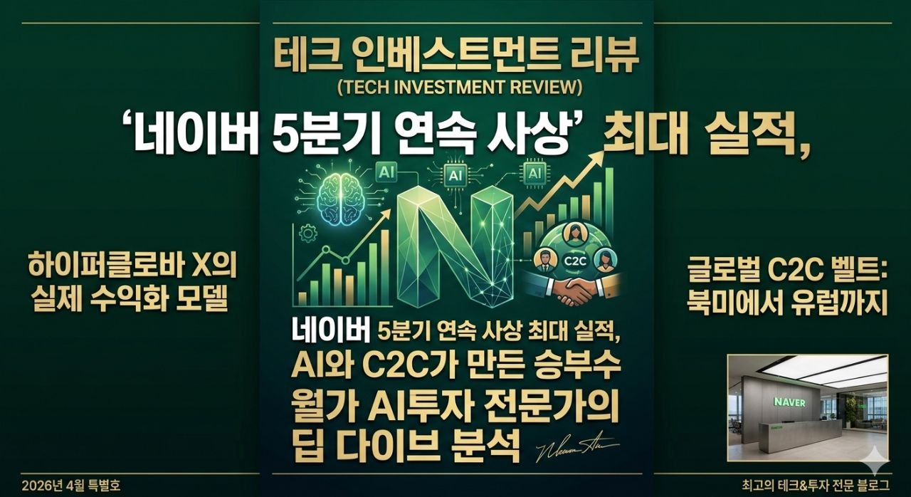 네이버 5분기 연속 사상 최대 실적, AI와 C2C가 만든 승부수: 월가 애널리스트의 심층 분석