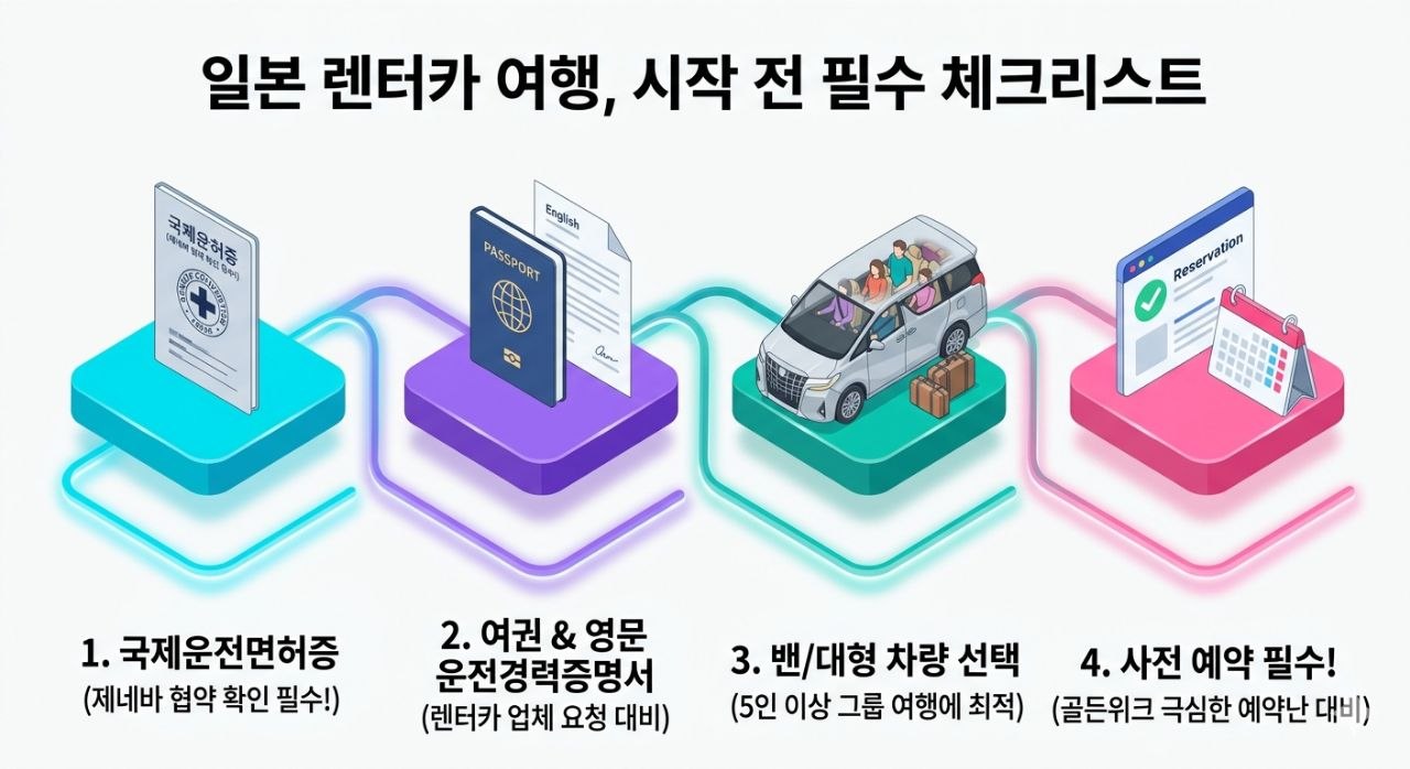 일본 렌터카 여행 시작 전 필수 체크리스트