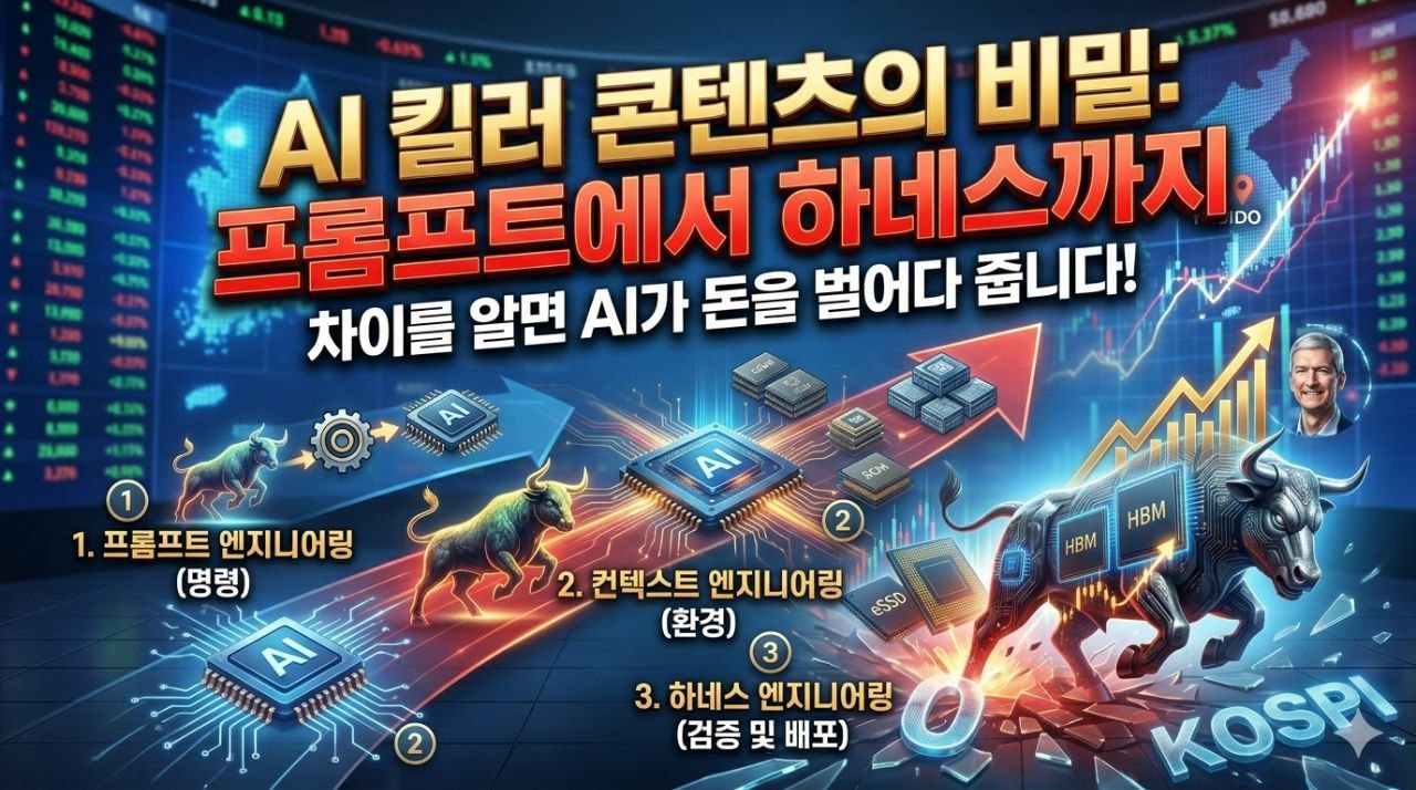 프롬프트 엔지니어링, 컨텍스트 엔지니어링, 하네스 엔지니어링의 차이