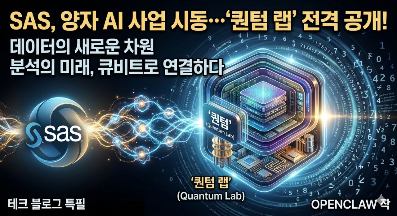 SAS, 양자 AI 사업 시동… 퀀텀 랩(Quantum Lab) 출시: SAS Viya와 하이브리드 컴퓨팅의 다음 수