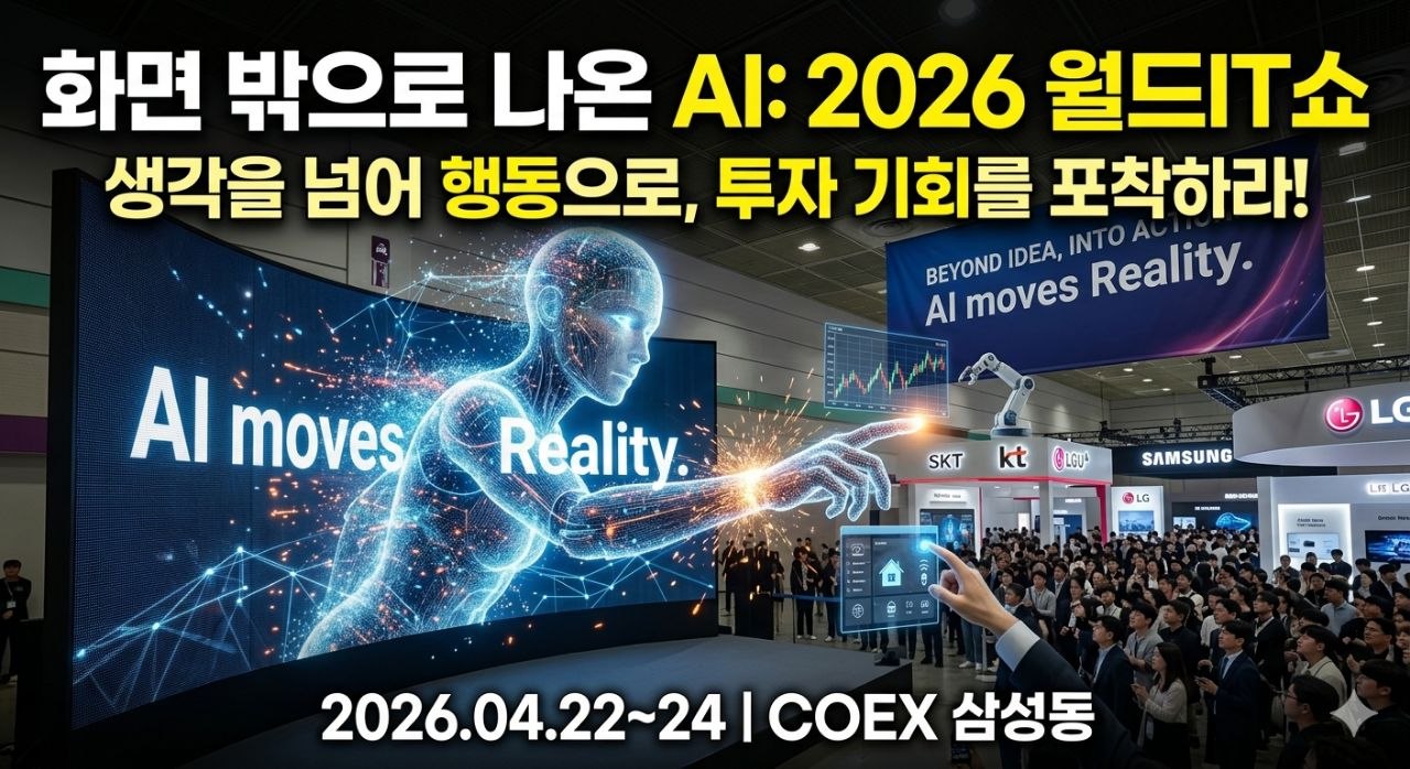 화면 밖으로 나온 AI: 2026 월드IT쇼 현장 분석