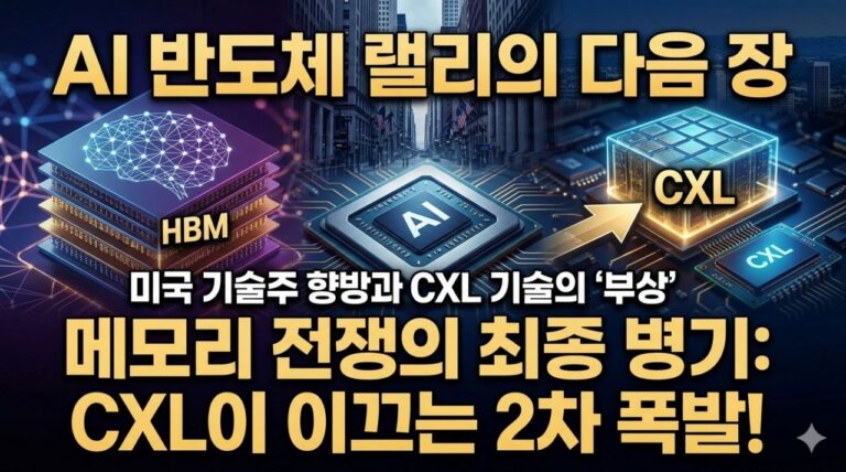 AI 반도체 랠리와 HBM, CXL의 부상을 상징적으로 보여 주는 메인 썸네일 이미지