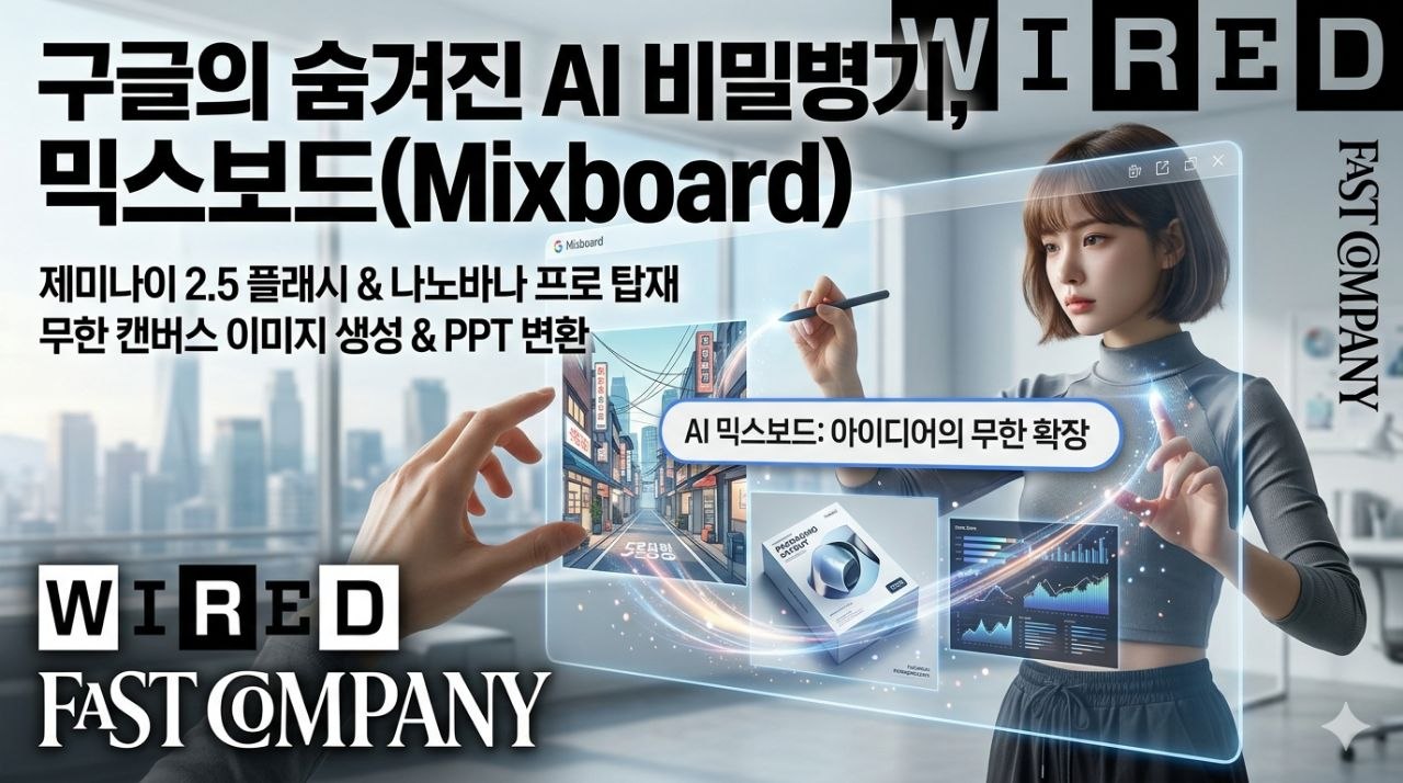 구글의 숨겨진 AI 도구인 ‘구글 믹스보드(Google Mixboard)’ 사용법