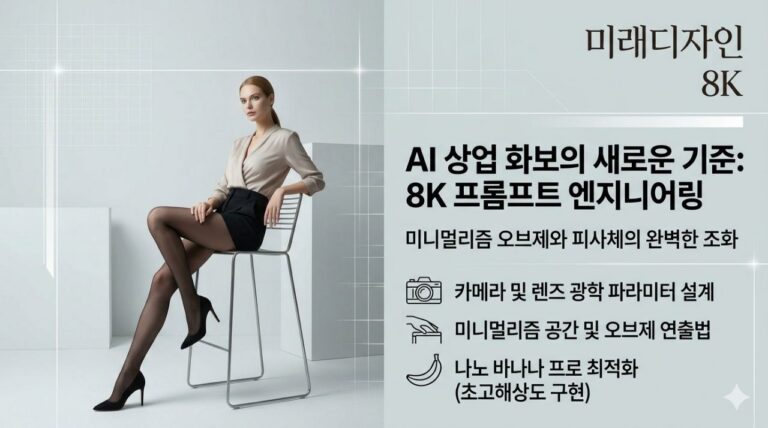 8K 프롬프트 엔지니어링 글의 새 대표 썸네일로 사용하는 미래디자인 8K 콘셉트 이미지