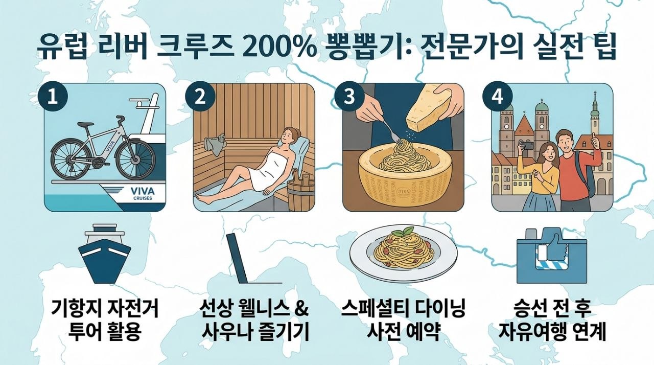 유럽 리버 크루즈 200% 활용 실전 팁 인포그래픽
